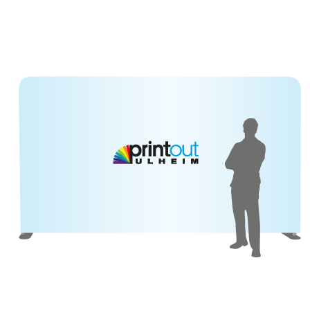 Textilwand ALU | 500er gerade | einseitig bedruckt